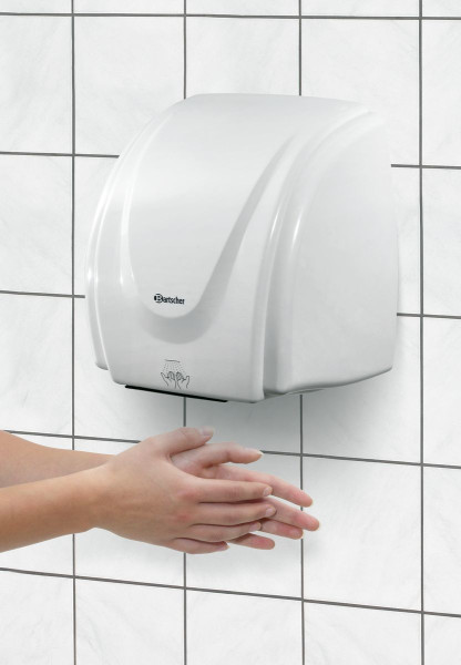 Händetrockner, 2,1 kW, Kunststoff